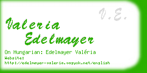 valeria edelmayer business card
